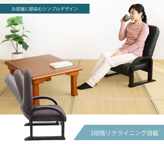 リクライニングTV座椅子 早苗 フラワー