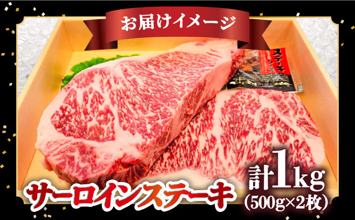 ステーキ 約500g × 2枚 肉 長崎和牛 サーロイン / 南島原市 / 島原雲仙農業協同組合 [SES002]