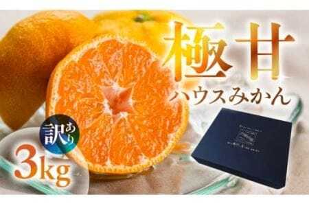 ≪今が旬！≫ 超濃厚 ハウスみかん『蜜ツ星』 家庭用 3kg  みかん                                               