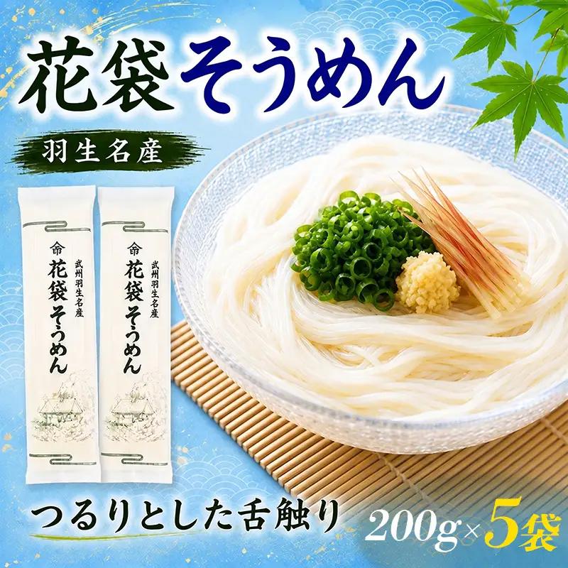 そうめん 花袋そうめん 200g×5袋 【そうめん】