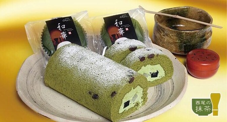 西尾抹茶ロール和華　1本入り・O076