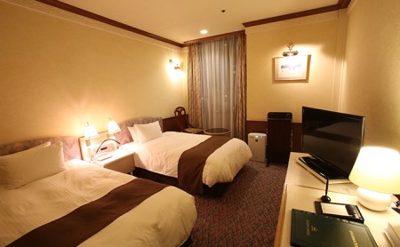 宿泊券 ホテル ツインルーム 1泊2食付き 宿泊券