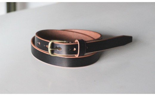 
            【minca】細幅20mmベルト 栃木レザーの希少な「ハーネスレザー」使用の贅沢な1枚革のレザーベルト/ブラック/HL-B04/BLACK　731【小物 ファッション 人気 おすすめ 】
          