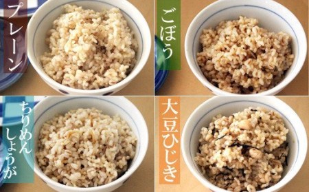 【3回定期便】GABA玄米もち麦ごはん4種セット（12パック）【玄米 GABA玄米 GABAライス もち麦 ごはん ライス 麦 大麦 雑穀 お米 こめセット 3回 定期便 備蓄 非常食 スーパー食材 