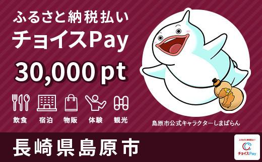 
島原市チョイスPay 30,000pt（1pt＝1円）【会員限定のお礼の品】
