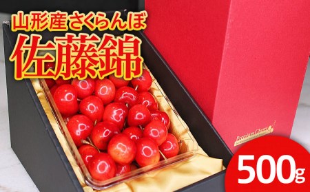 ★旬大粒★山形産 特秀品 2Lサイズ 500g ゴールドバラ斜め 化粧箱詰 【令和8年産先行予約】FS25-541