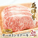 【ふるさと納税】飛騨牛 A5 サーロイン ステーキ 400g (200g×2枚) | お肉 黒毛和牛 冷凍 ギフト 化粧箱入 高級 岐阜 高山 人気 おすすめ BV017