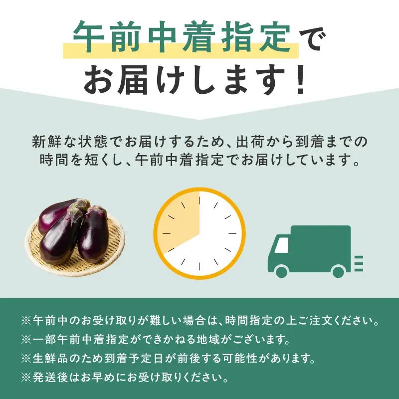 まるやま農園 贈答用 泉州A級生水なす 6個入【ふるさと納税3.0】【087D-124】