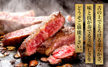 【全6回定期便】【化粧箱入】博多和牛A5?A4 ロースステーキ 200g×2枚（計400g）　ソース・塩胡椒付《築上町》【株式会社マル五】[ABCJ097] 和牛ステーキ 和牛ロース おすすめ和牛 定