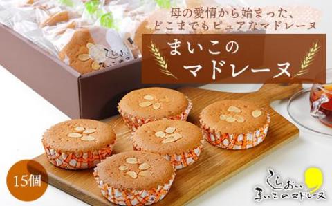 【12月20日決済確定分まで年内発送】マドレーヌ15個セット AR101