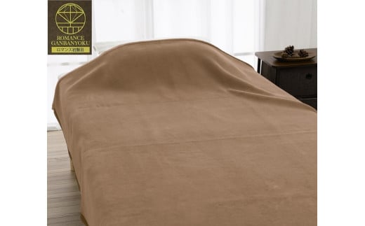 ROMANCE 岩盤浴プレミアム マイヤー毛布 シングル ベージュ 33008700｜寒さ対策 あったか 軽い ニューマイヤー毛布 ブラックシリカ練りこみ 抗菌防臭 毛布 洗える [4278]