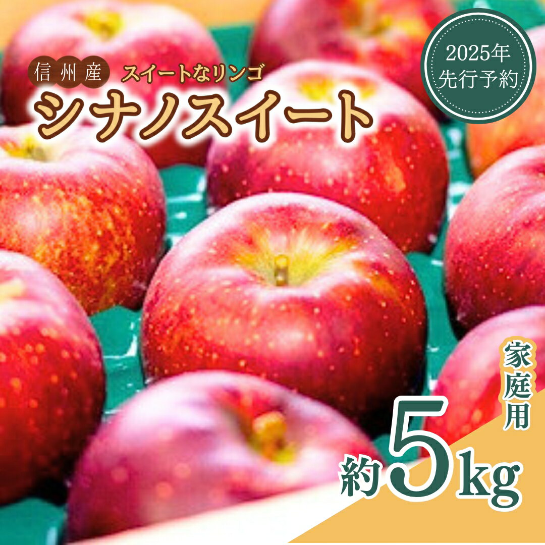 【ふるさと納税】【2025年先行予約】 訳あり スイートなりんご シナノスイート 約5kg｜ 林檎 信州りんご 千曲市 長野県
