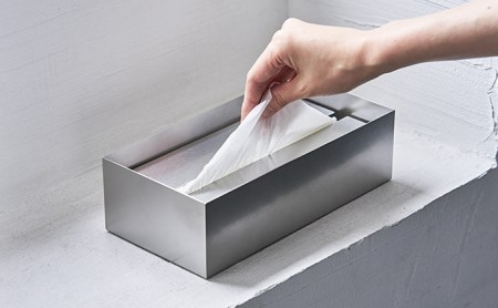 ティッシュケース 神奈川県あやせものづくり研究会の「Ori」ティッシュケース 銅 雑貨 日用品 収納 日本製 金属製 抗菌 抗ウイルス ビンテージ 食卓 リビング インテリア 