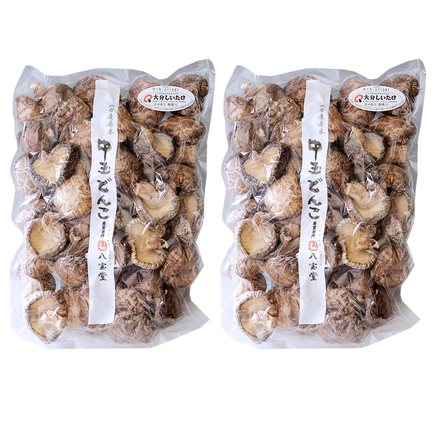 大分県産中玉どんこ椎茸100ｇ×2（原木栽培）