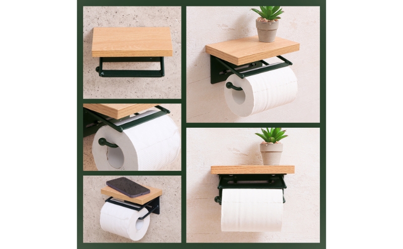 トイレットペーパーホルダー1連 TAO(タオ)グレージュナチュラル