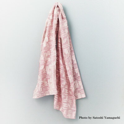 【ふるさと納税】TSUGUO　納屋柄ストール　ピンク【配送不可地域：離島】【1699669】