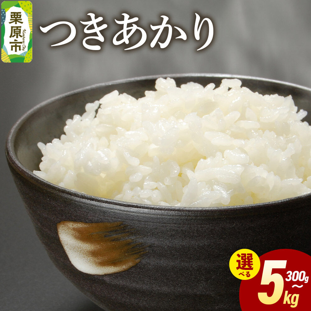 【ふるさと納税】米 白米 令和7年産 つきあかり 【選べる内容量：300g／2kg／5kg】 [ふるさと納税 米 つきあかり お試し 選べる セット 300g 2kg 5kg こめ 精米 白米 おいしい 美味 宮城県 栗原市 栗原フードサービス]