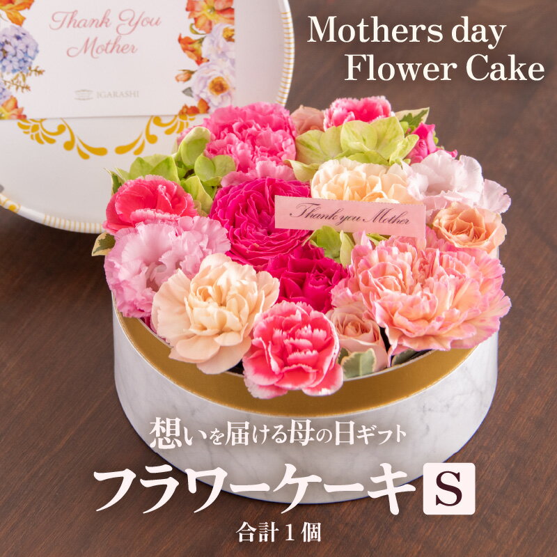 【ふるさと納税】【季節限定商品】【先行予約】フラワーケーキS Mothers day Flower Gift 花ギフト 生花 ＜母の日ギフト＞※2025年5月6日～9日の間にお届け / 母の日 プレゼント サプライズ 人気店 おしゃれ かわいい 花 アレンジメント ギフト メッセージカード付