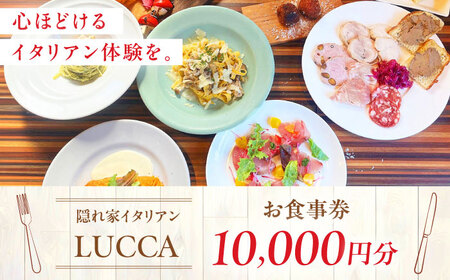 LUCCA 食事券 10，000円分 [AOEB008] 食事券 食事券 食事券 食事券 食事券 食事券