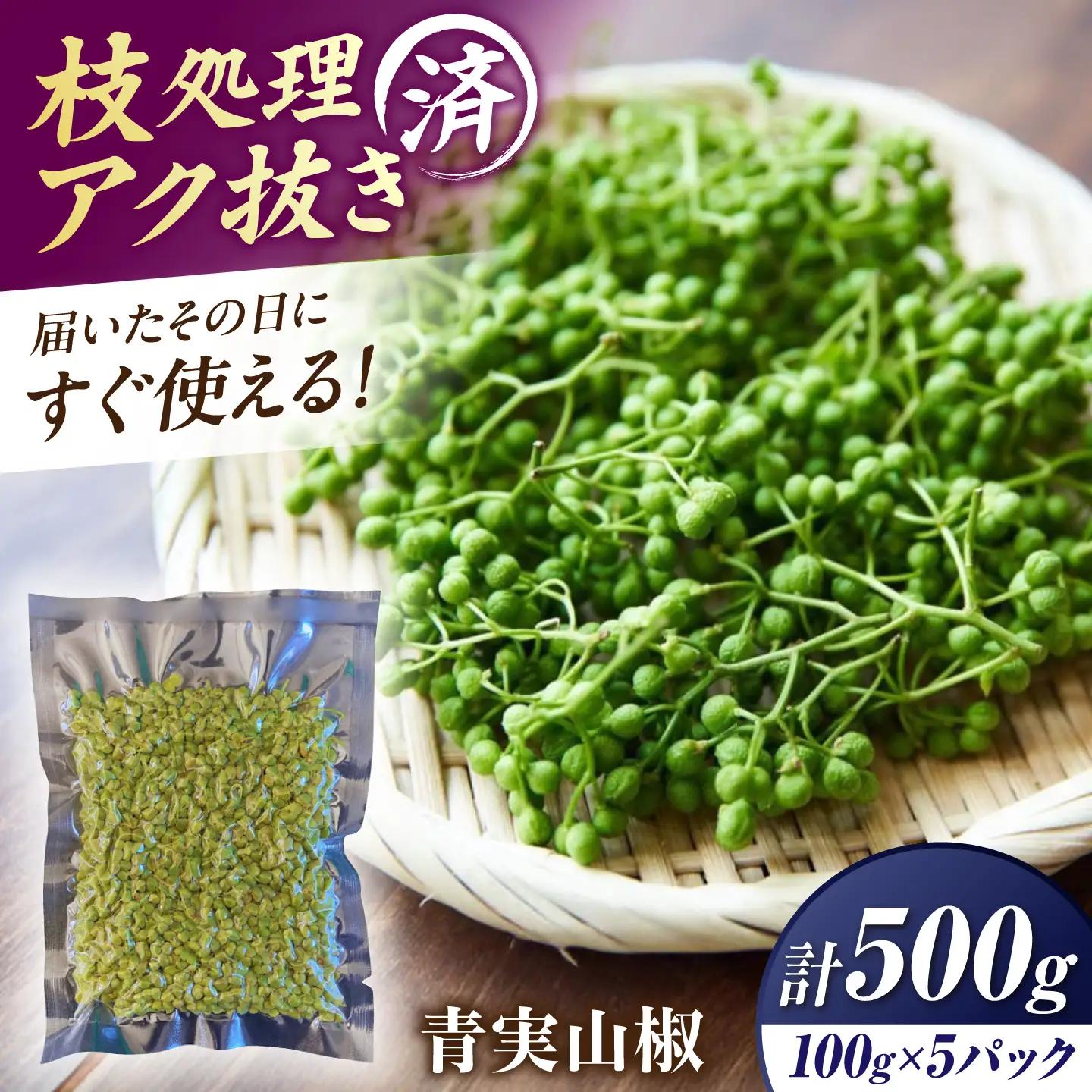 【佃煮の伊吹】青実山椒 500g [AQCA013]実山椒
