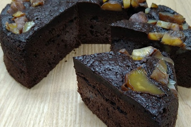 
はるみのショコラマロン　5号　15cm　冷凍便　グルテンフリーガトーショコラ
