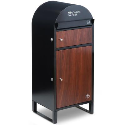 ふるさと納税 大野城市 ポスト一体型宅配ボックス 「波月」 ディープウッド P0170TBPSW-DWD-B
