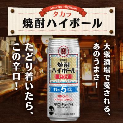 ふるさと納税 京都市 【タカラ】焼酎ハイボール「キレの5%」＜ドライ＞ 500ml×24本|焼酎 酎ハイ |  | 03