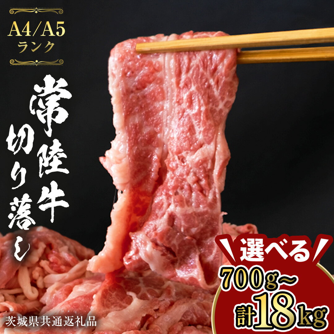 《期間限定》【常陸牛】切り落とし 1kg （茨城県共通返礼品）国産牛 和牛 切落し お肉 A4ランク A5ランク ブランド牛 切り落し