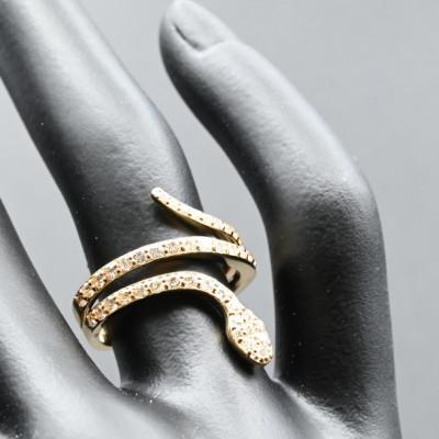 ふるさと納税 笛吹市 K18　スネークラインダイヤリング　0.7CT R3948DI-Y #11 |  | 02