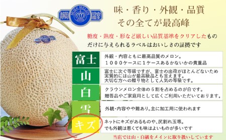 【2024年2月以降順次発送】ワケありメロン6玉入り（クラウンメロン）