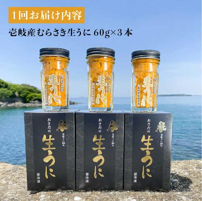 【全6回定期便】【厳選】 うに 60g×3 [JAO022] 生うに