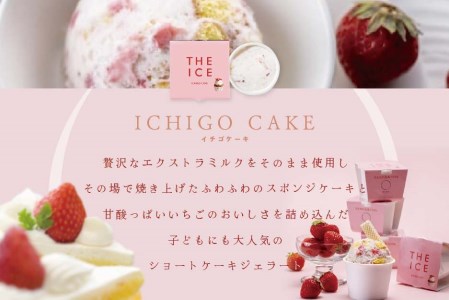 【毎月定期便】 THE ICE いちごケーキ12個セット×8ヵ月定期便 be003-1071-100-8  （ あいす アイス アイスクリーム いちご イチゴ 苺 北海道 別海町 人気 ふるさと納税 