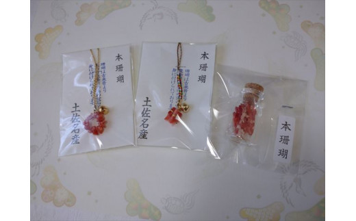 海の秘宝珊瑚：御守りセットB