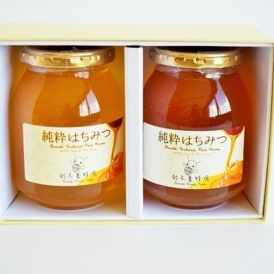ふるさと納税 福島市  国産純粋はちみつ2種詰合せ500g×2本　No.0087
