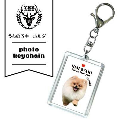 【ふるさと納税】ペットの可愛いお写真をキーホルダーに♪うちの子アクリルキーホルダー(デザインA/背景色:白)【1563058】