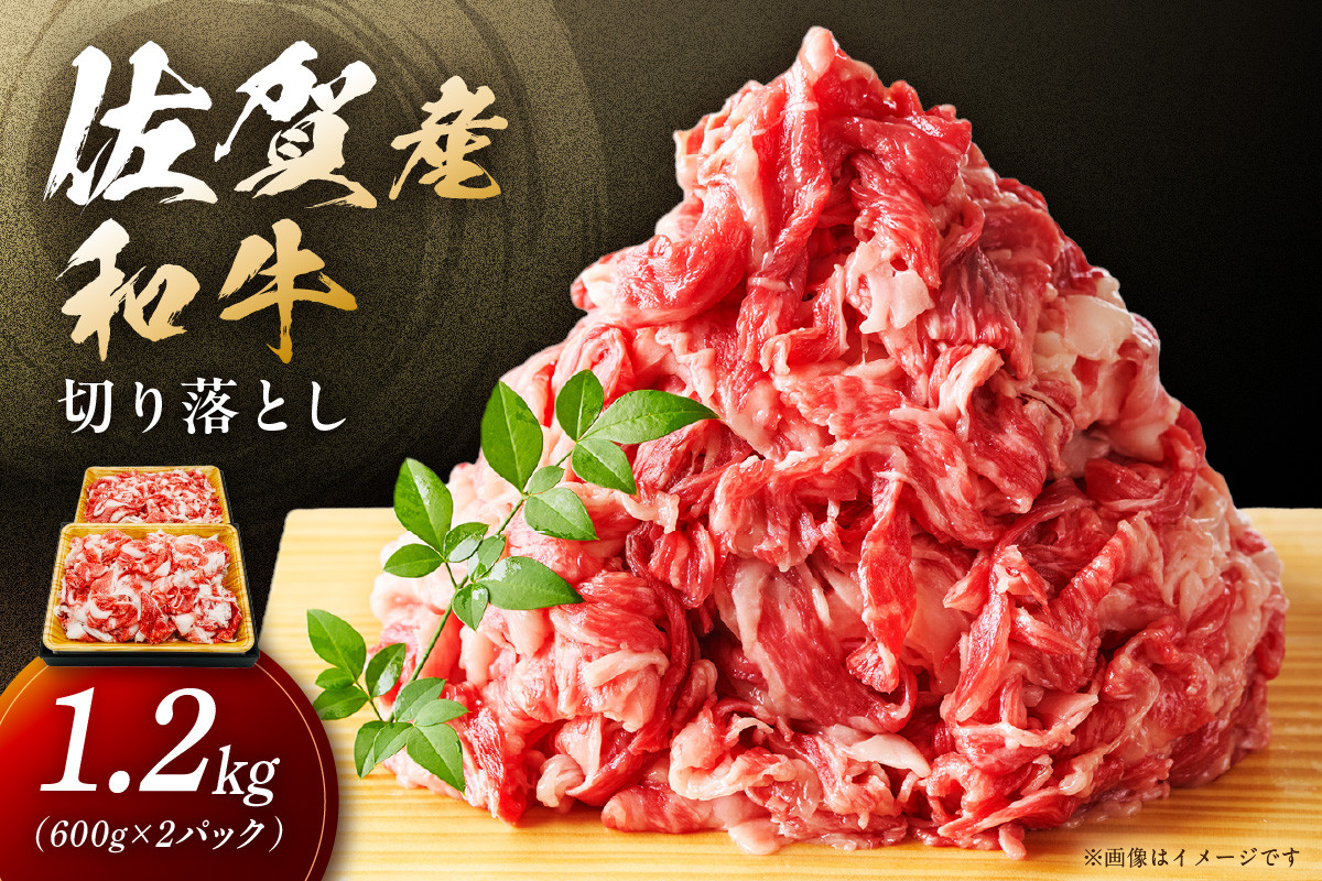 
            佐賀産和牛 訳あり 切り落とし 1.2kg（600g×2） 159-J1699
          