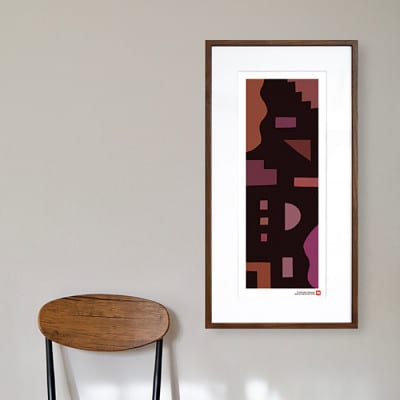 ＼注目の和紙アート/ 【絵画】静かな記憶3　額装サイズ300mmx600mm　阿波紙【1275437】