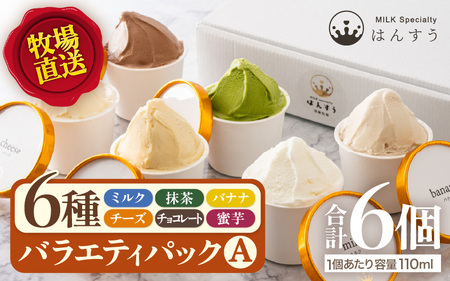 はんすうカップアイス バラエティパック A（6種類入）アイスクリーム スイーツ 詰め合わせ [A-21507]