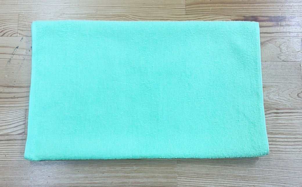 220匁 ヒノキ抗菌防臭加工タオル ショートパイル（ライム） 