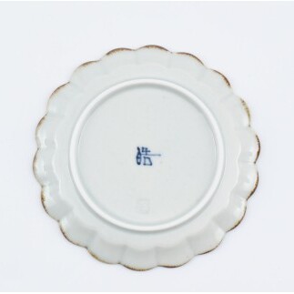 有田焼 フラワープレートS 2枚 錆李朝リーヴス【まるぶん】食器 器 うつわ 皿 リム皿 プレート 伝統技法 染付 フチサビ レトロ おしゃれ セット aw144_イメージ5