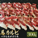 【ふるさと納税】馬カルビ 焼肉用 バラヒモサガリ肉 約300g 焼肉 馬肉 カルビ サガリ お肉 馬刺し おつまみ 冷凍 送料無料