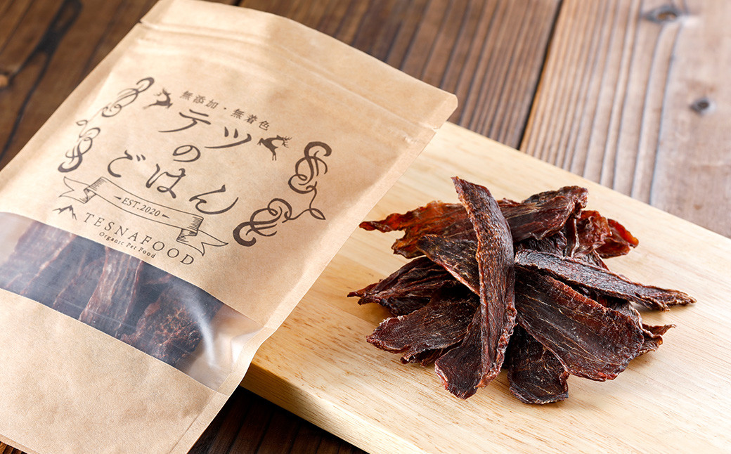 
テツのごはん　鹿肉ジャーキーS（犬・猫用）
