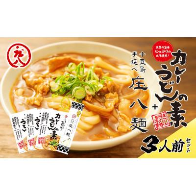 ふるさと納税 土庄町 【小豆島】小豆島製麺所のおやじが造ったカレーうどんの素と庄八麺セット