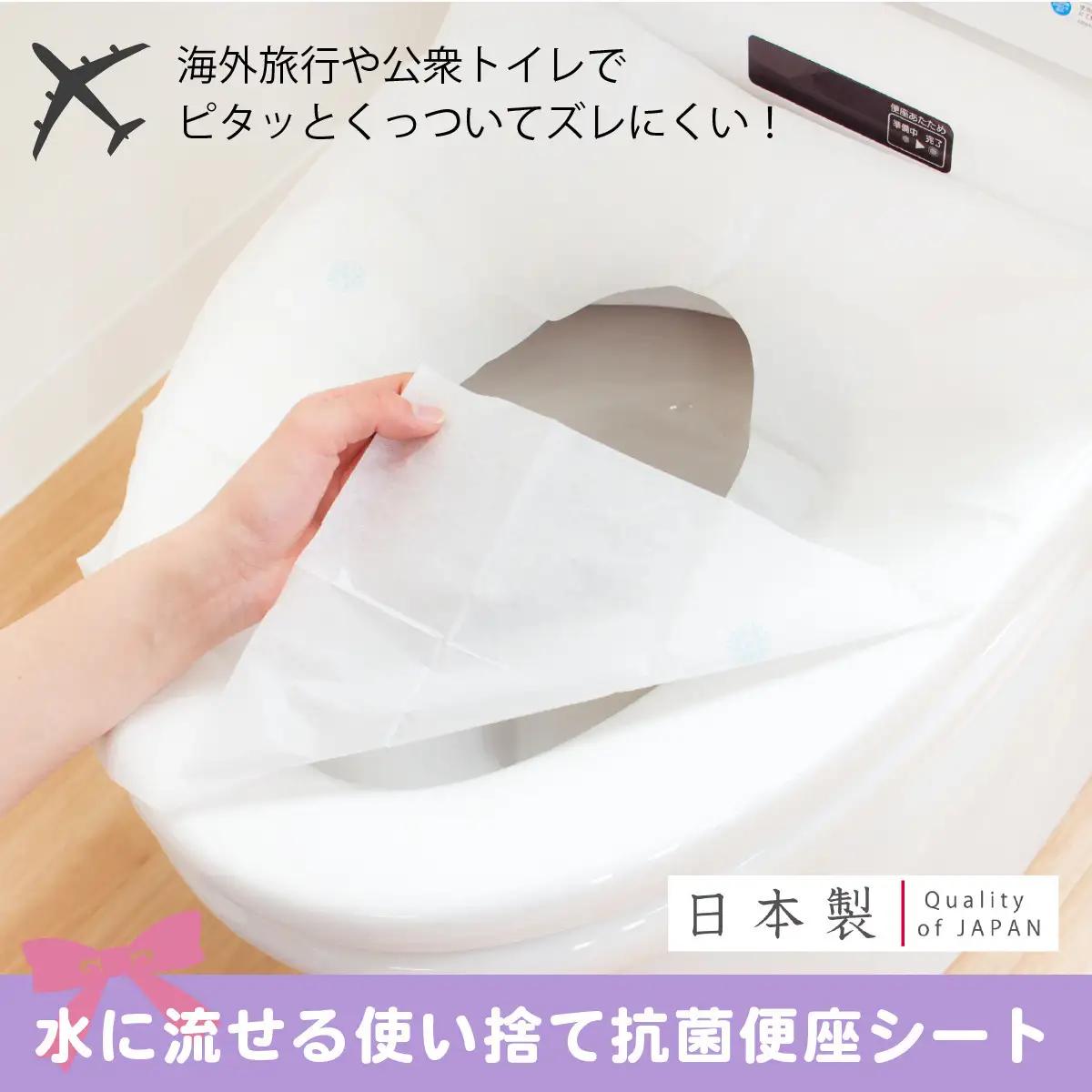 ［定期便 全3回・3か月に1回発送］ポケぴた 8枚入×10袋 使い捨て 便座シート 抗菌 携帯用 旅行 日本製