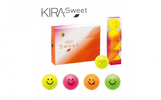 ゴルフボール KIRA SWEET KIRAキャラ 12球入 3ダース【ピンク】 レディース ソフト kasco キャスコ