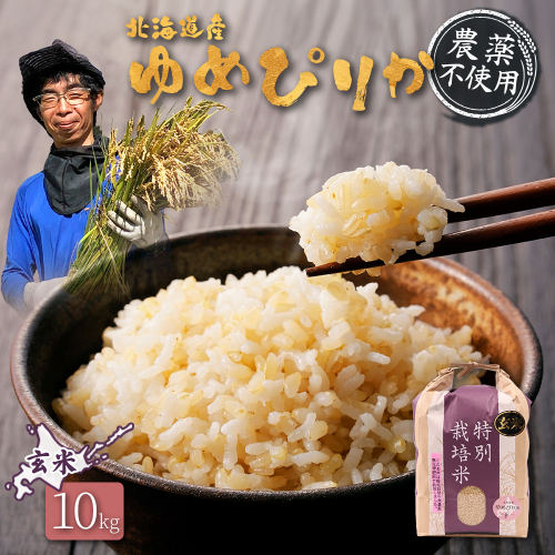 【2025年産】北海道産 特別栽培米 ゆめぴりか 玄米 10kg（無化学肥料・農薬不使用）【25140】