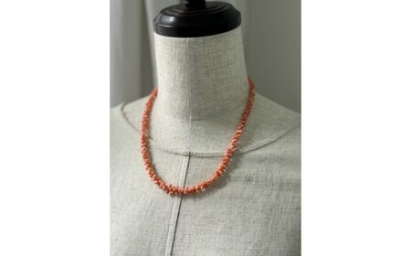 【はじめての珊瑚に】珊瑚のネックレス＆ブレスレットセット つなげてロングネックレスにもなる2WAY仕様 / アクセサリー シルバー レディース ギフト 【有限会社米沢サンゴ店】[ATCX067]