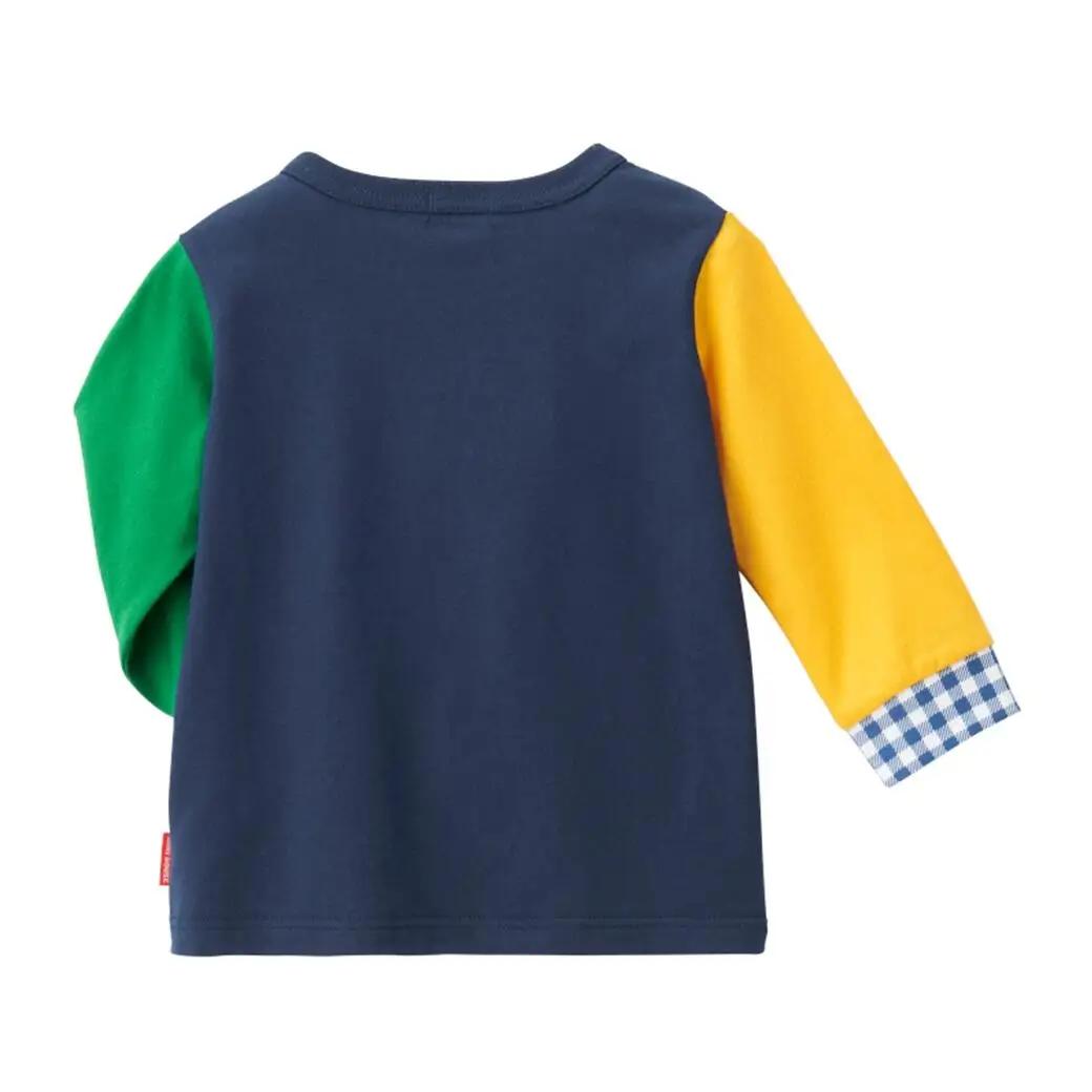 ベビー服 ミキハウス プッチー長袖Ｔシャツ【紺ー90】ベビー