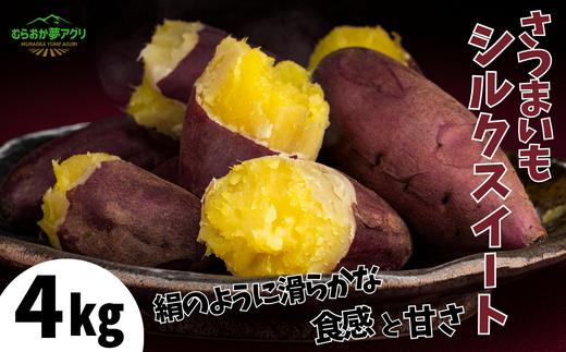 
【先行予約】【さつまいも シルクスィート 4kg】10月から12月にかけて発送予定 農薬不使用 サツマイモ イモ いも ホクホク ねっとり 絹のように滑らか食感 兵庫県 香美町 村岡 むらおか夢アグリ 12000円 41-25
