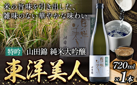 日本酒 東洋美人 特吟 山田錦 純米大吟醸 720ml 1本 福岡吟醸倶楽部株式会社《30日以内に出荷予定(土日祝除く)》福岡県 鞍手郡 鞍手町 酒 冷酒 送料無料